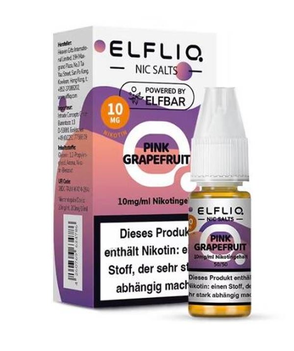 ELFLIQ - Pink Grapefruit 10ml/10mg Nikotin