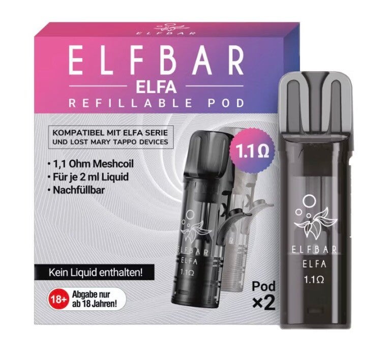 Elfbar Elfa - Refillable Leerpods 1,1 Ohm