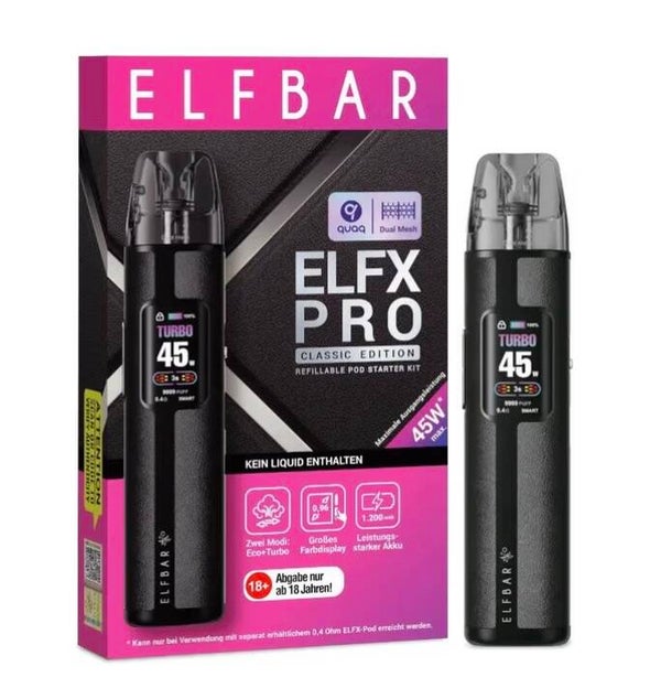Elfbar Elfx Pro Schwarz