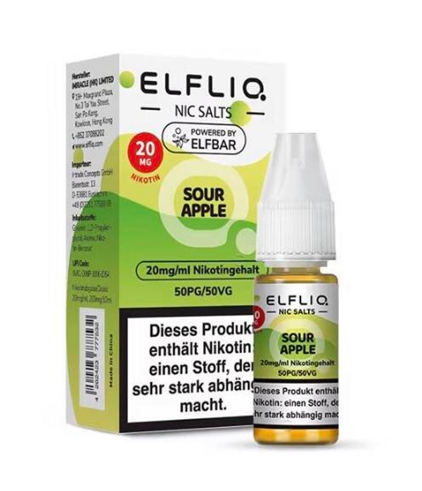 ELFLIQ - Sour Apple 10ml/20mg Nikotin