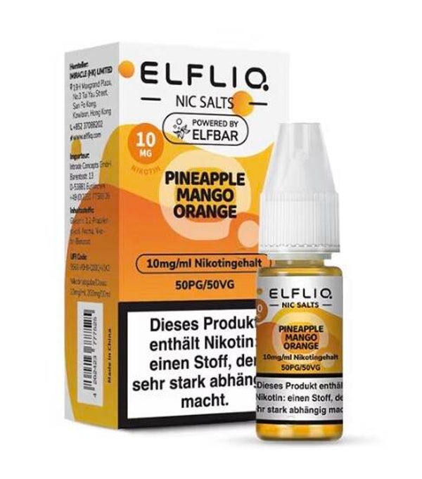 ELFLIQ - Pineapple - Mango - Orange 10ml/10mg Nikotin