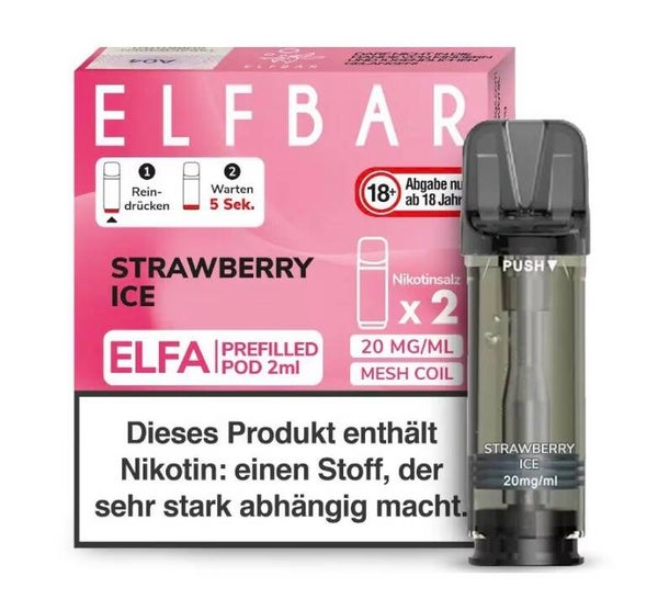 Elfbar Elfa Pod - Strawberry Ice