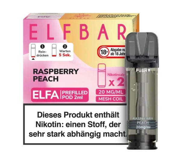 Elfbar Elfa Pod - Raspberry Peach