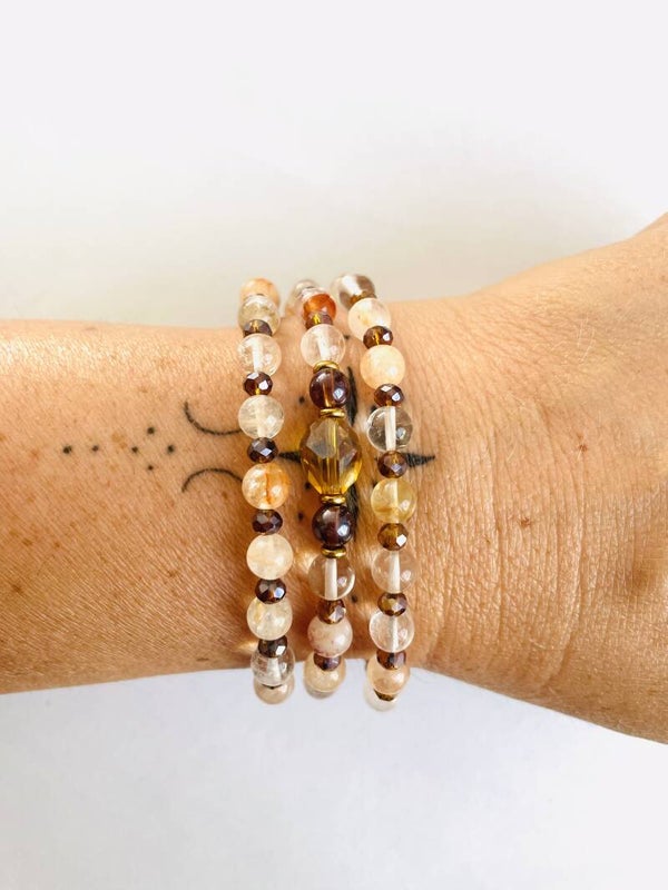 Armband/Ketting Kwarts AG004