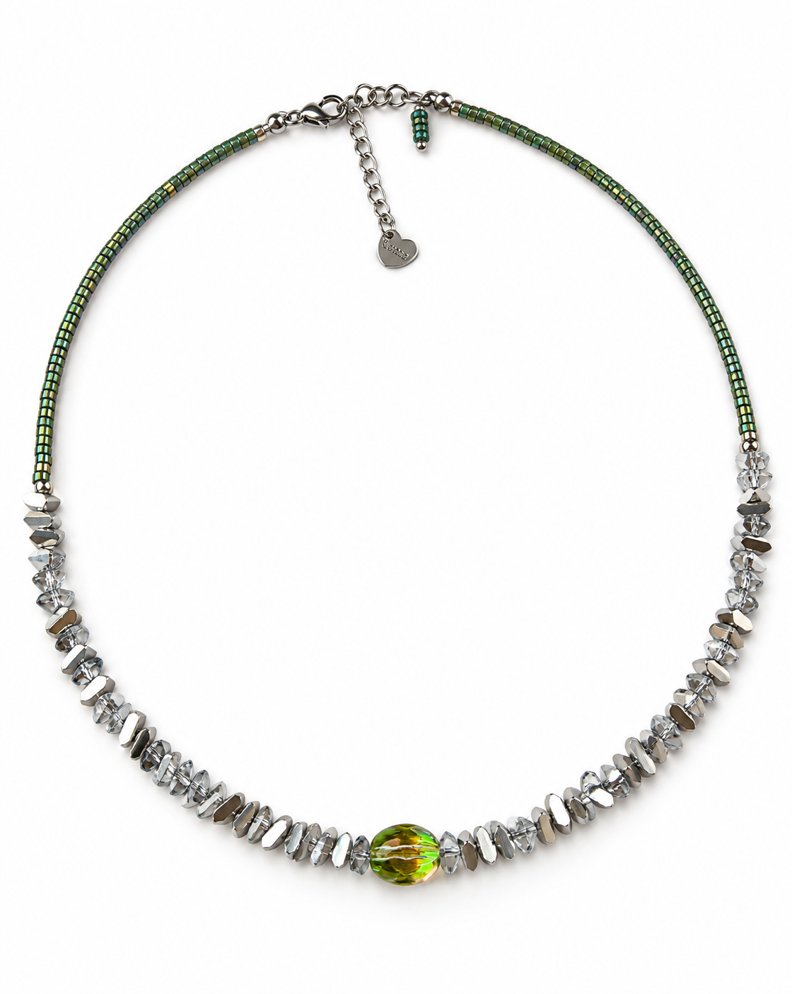 Ketting Green/Silver KZ037