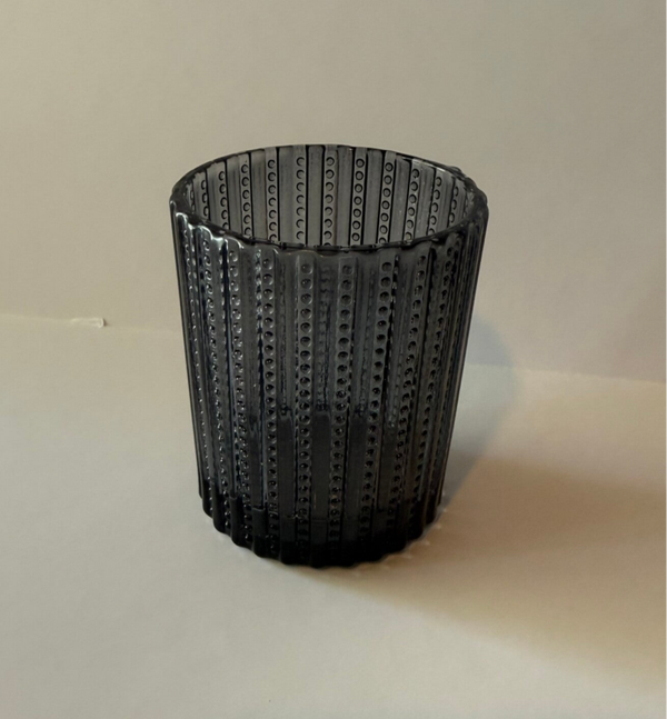 Navy Ribbed Standard Votive