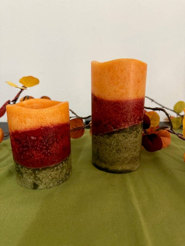 Autumn Tricolor LED Pillar