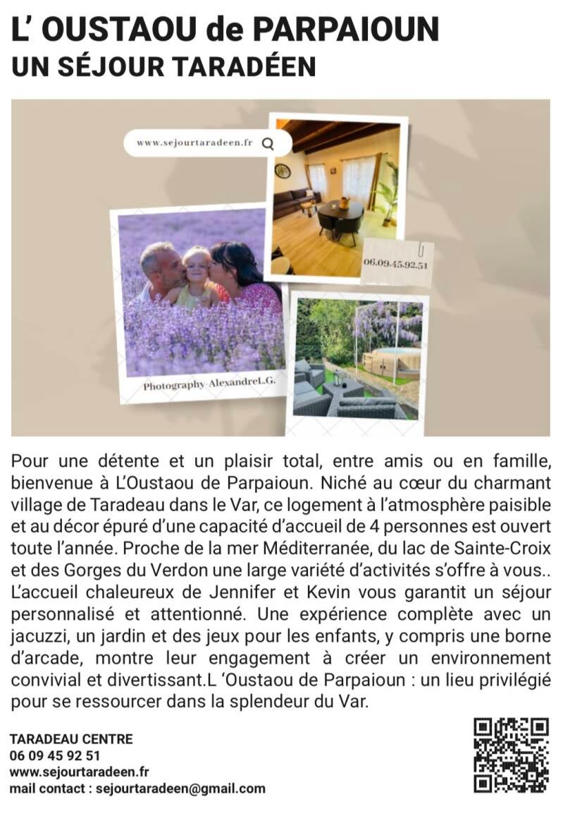 Locations saisonnières Var, jacuzzi, jardin clos, Cosmopolitan