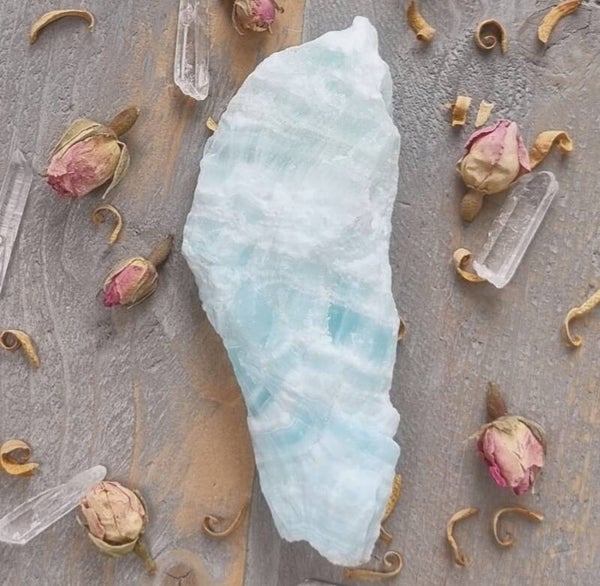 Caribbean Blue Calciet - Aragoniet