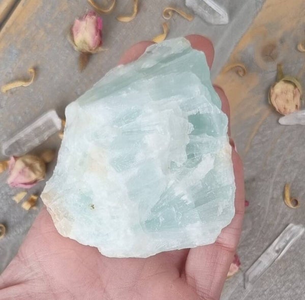 Caribbean Blue Calciet - Aragoniet