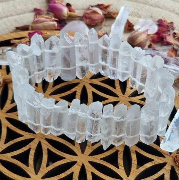 Bergkristal Dubbeleinder Armband