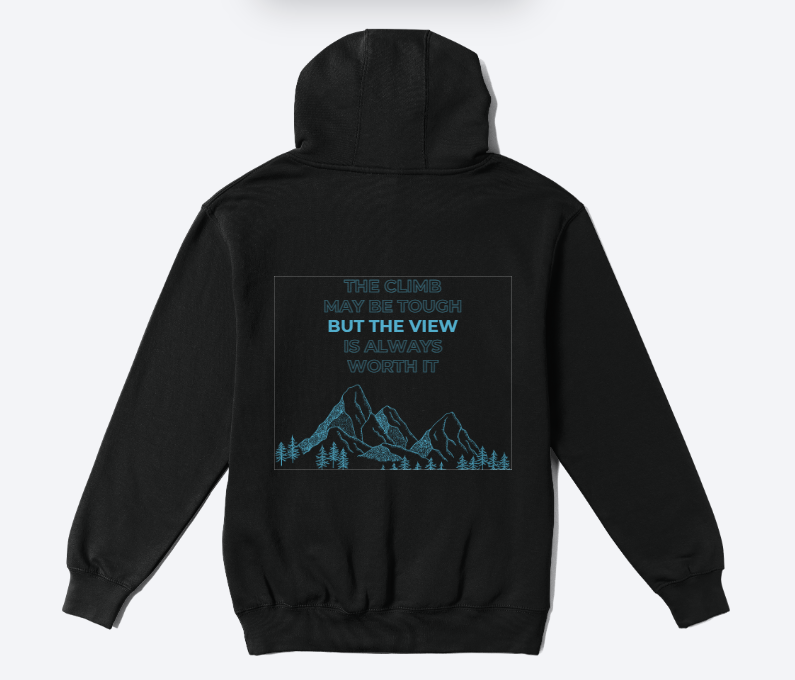 mountains qoute hoodie