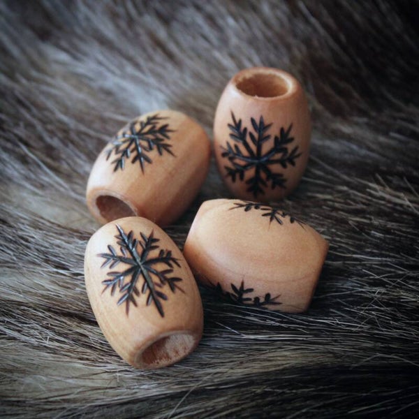 Iso puuhelmi Ø 8-9mm, Noaidi Dreads