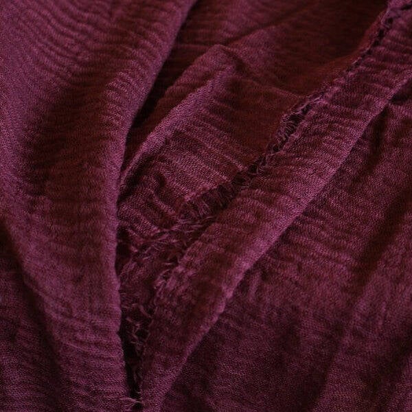 Huivi puuvilla, viininpunainen