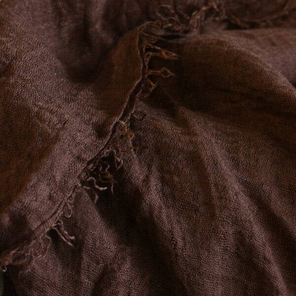 Huivi puuvilla, ruskea