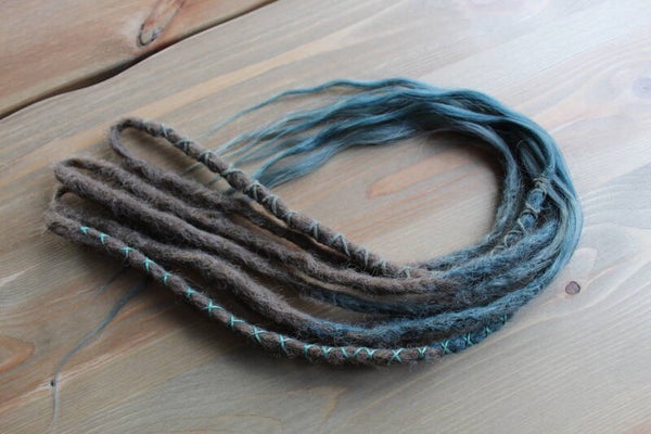 Aksenttisetti ruskea/sinivihreä, IidunnaDreads