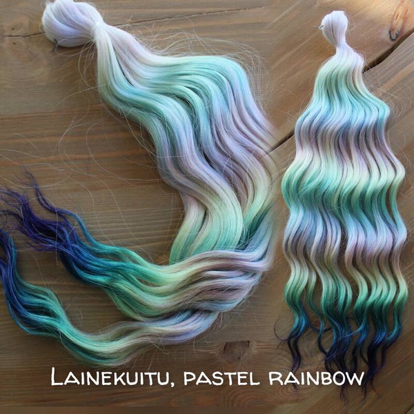 Kiharalisäke (harjattava laine) / Pastel rainbow