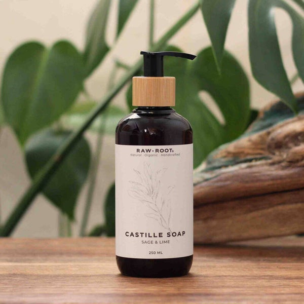 EI AKTIIVINEN RAW ROOTs Perinteinen nestesaippua/shampoo, Salvia &Lime