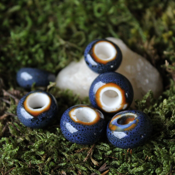 Keraaminen helmi Ø 5mm, tummansininen