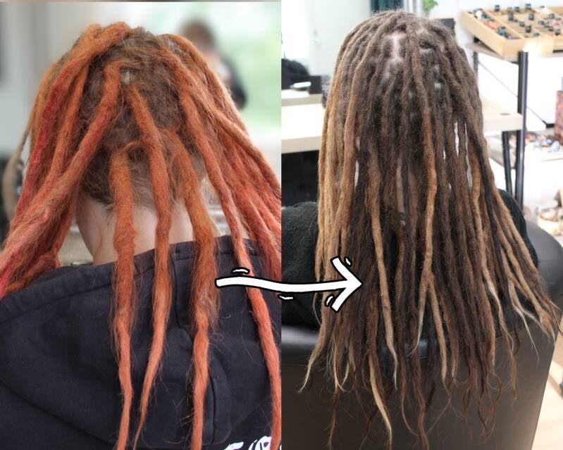 Paksujen takkujen jakaminen pienempiin ja aitohiuspidennysten laitto. Projektia tehty vähän eteenpäin aina huollon yhteydessä.