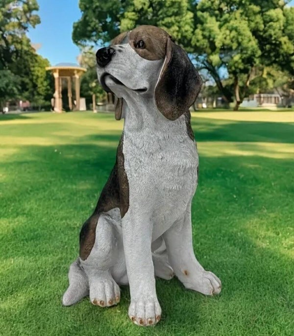 STATUE BEAGLE 35 CM  DE HAUT