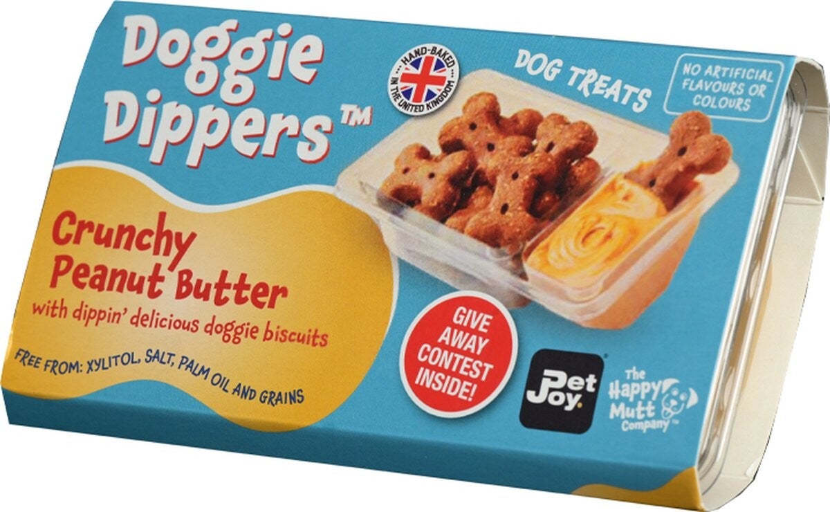 Pet Joy x Happy Mutt company - Doggie Dippers Crunchy peanut butter