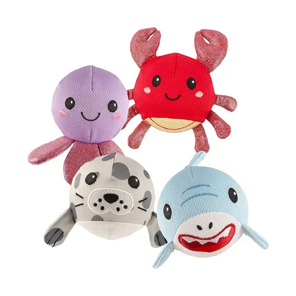 Jouets doux pour chiens avec balle intégrée et son 9 CM