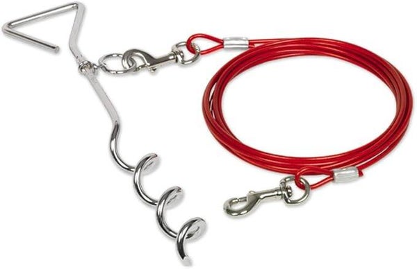 Nobby Crochet + Câble d'attache pour Chien 40 cm 4,6 m