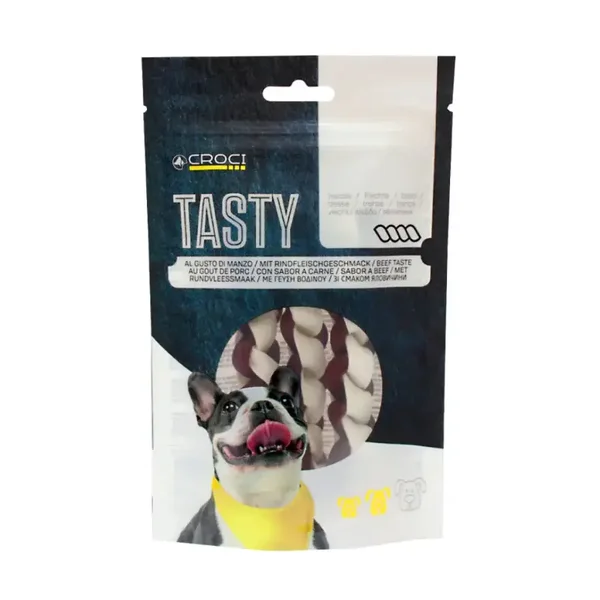 Snack pour chien - Tasty Beef Braid - Crosses