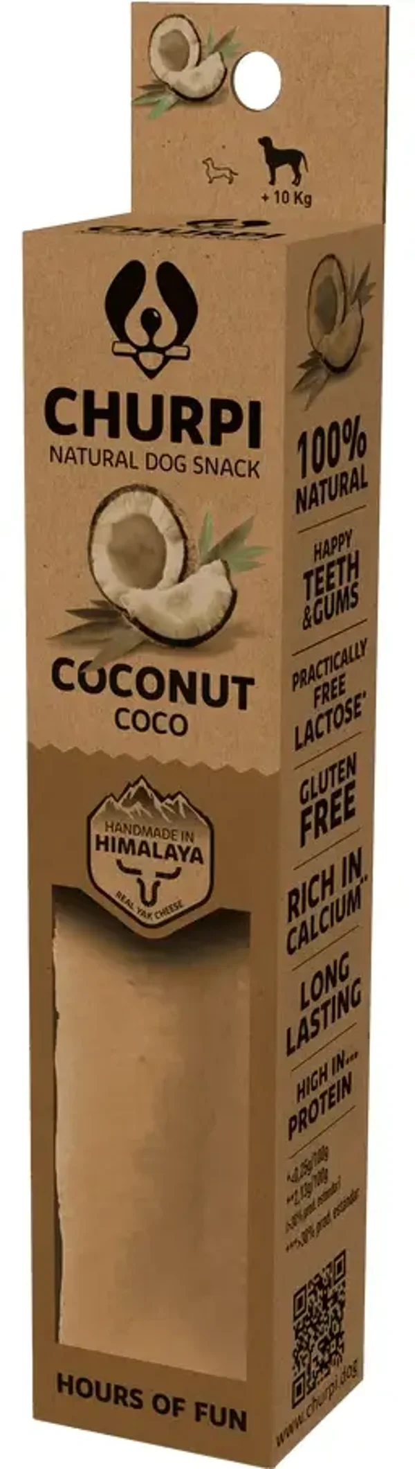 Barre  au lait de yak et noix de coco CHURPI TAILLE L