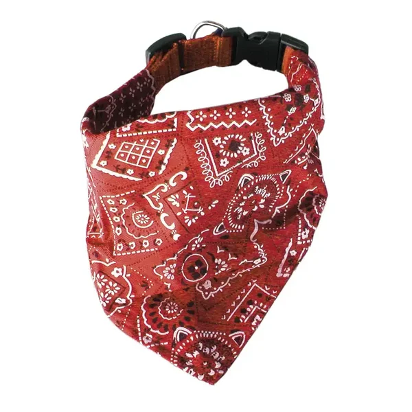 Collier bandana pour chien, taille M, rouge, haute qualité