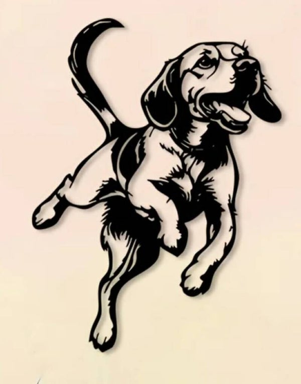 DECORATION MURAL BEAGLE 50 CM
