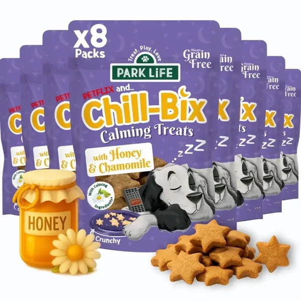 Biscuits Calmants pour Chiens Chill Bix au Miel & Camomille 100 g