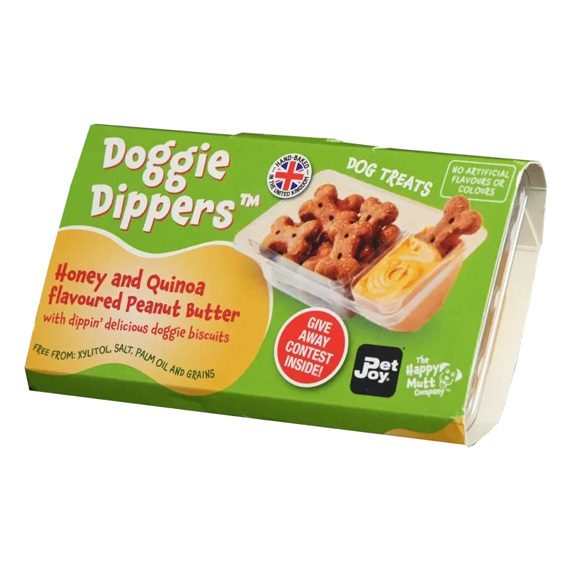 Pet Joy x Happy Mutt company - Doggie Dippers Honey & Quinoa