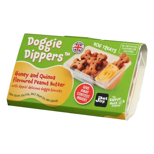 Pet Joy x Happy Mutt company - Doggie Dippers Honey & Quinoa