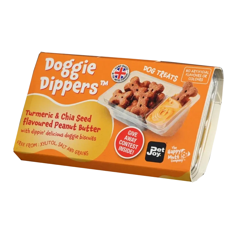 Pet Joy x Happy Mutt company - Doggie Dippers Tumeric & Chia