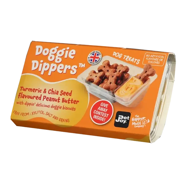 Pet Joy x Happy Mutt company - Doggie Dippers Tumeric & Chia