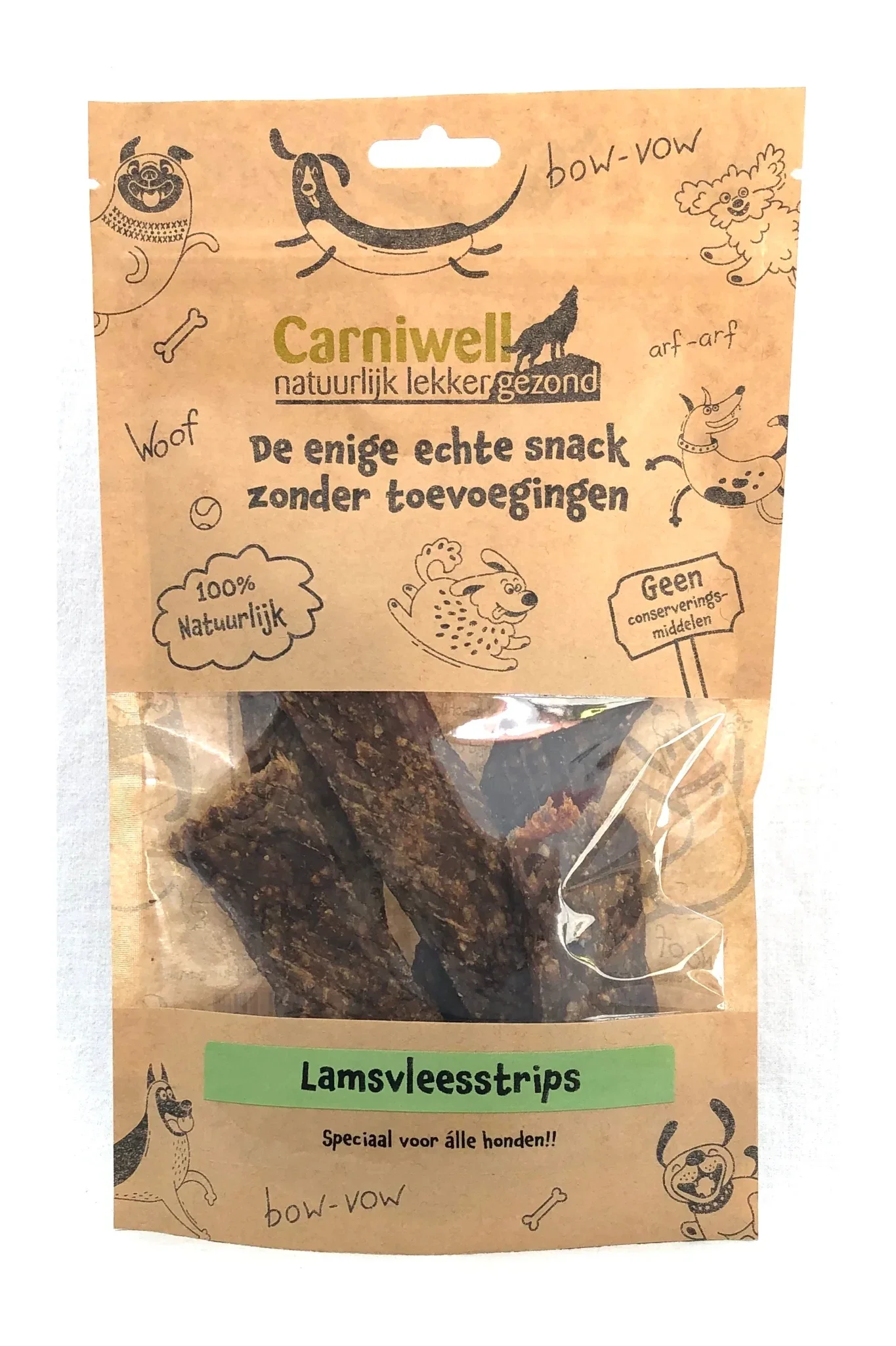 Bandes de viande d'agneau Carniwell 100g