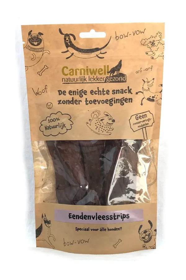 Carniwell Viande de canard en lanières 100g