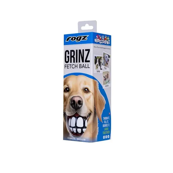 pack 3 Balles Moyennes pour chiens avec distributeur de friandises flottantes