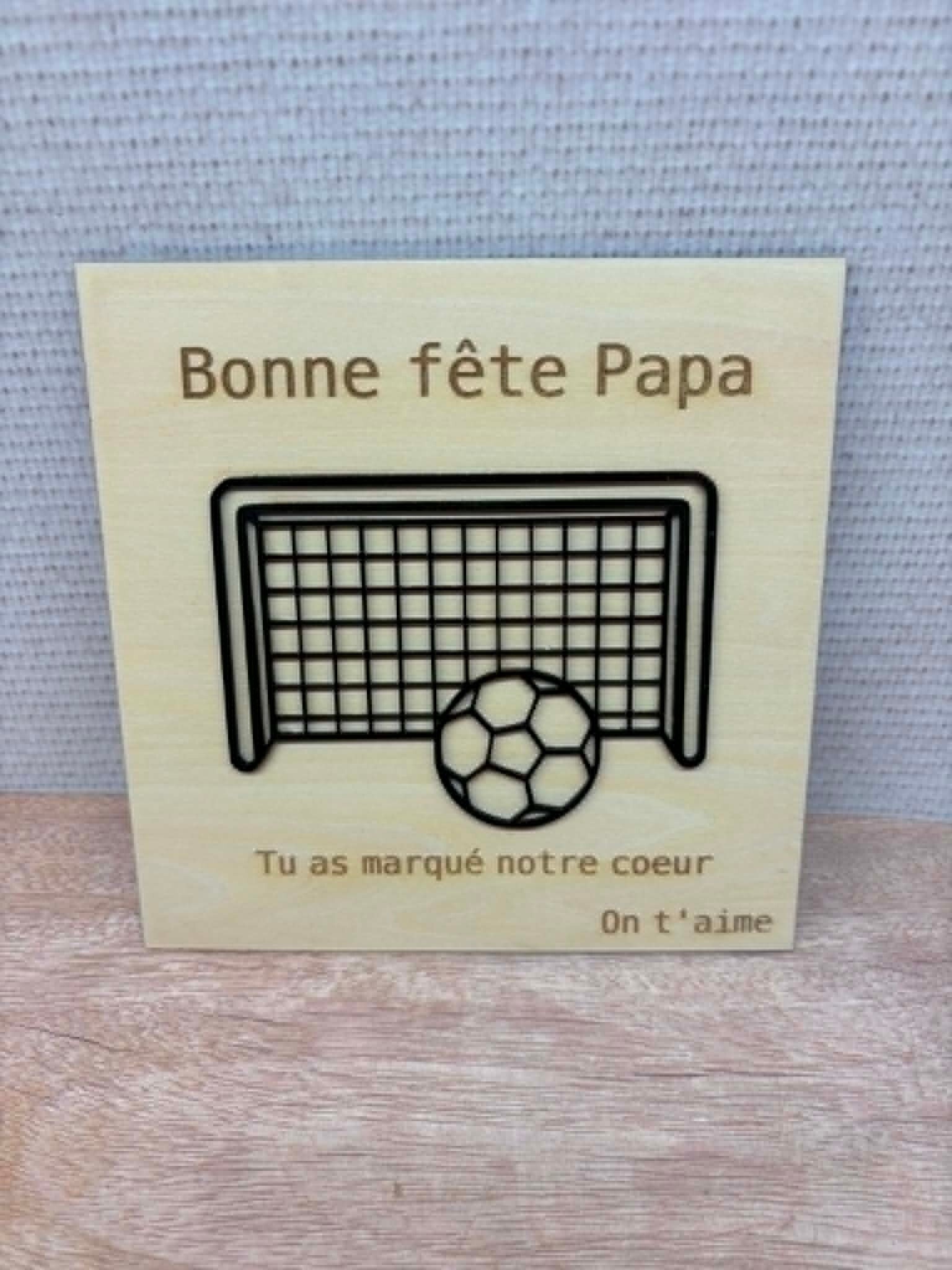 Cadre papa footballeur