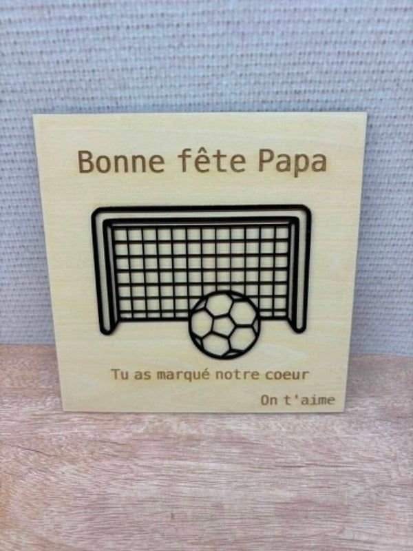 Cadre papa footballeur