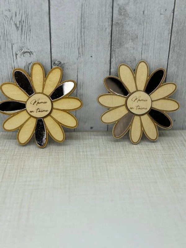 Magnet fleur et miroir