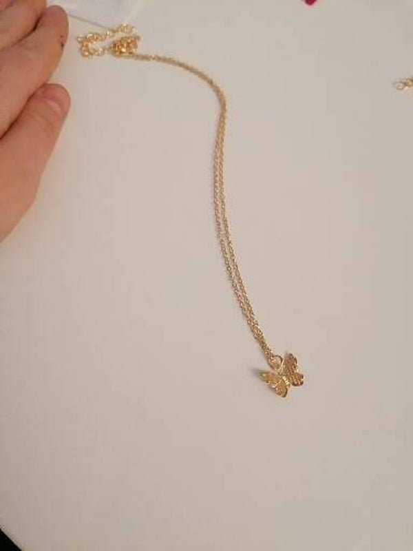 Vlinder ketting goud