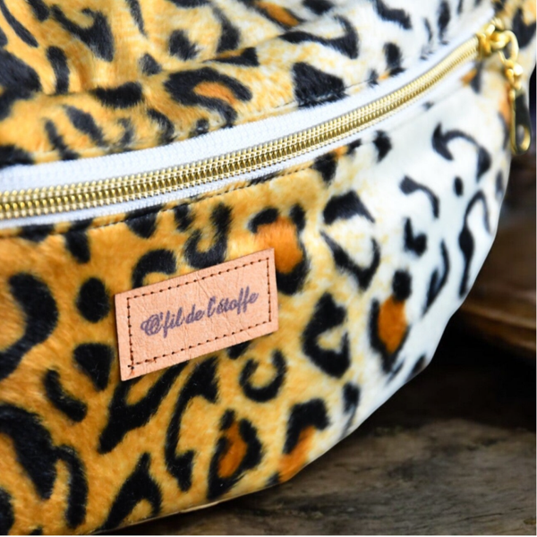 Sac Banane Léopard Velours