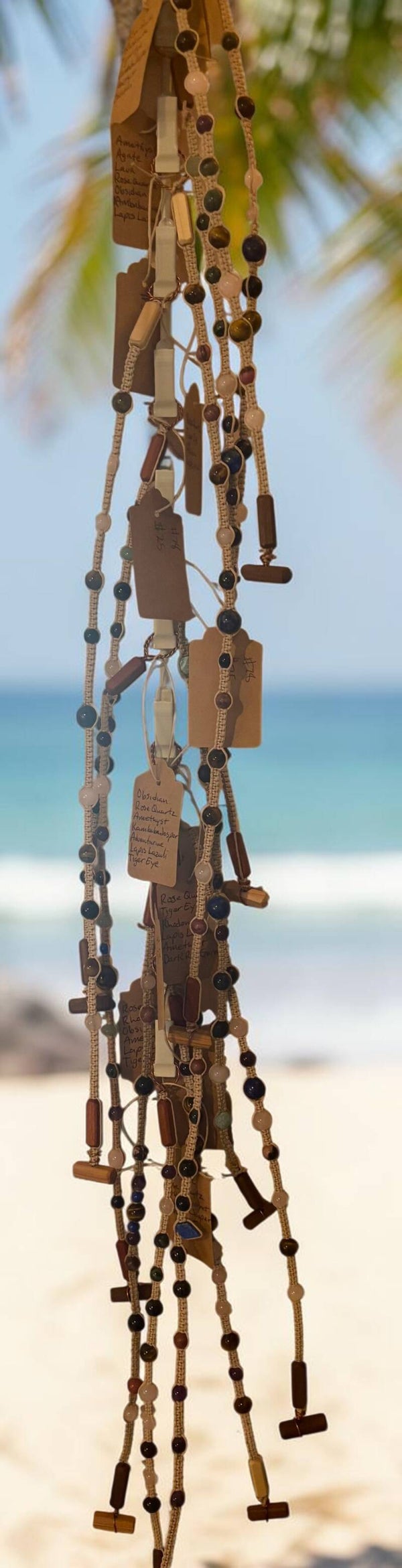 Handcrafted Hemp & Stone Necklaces