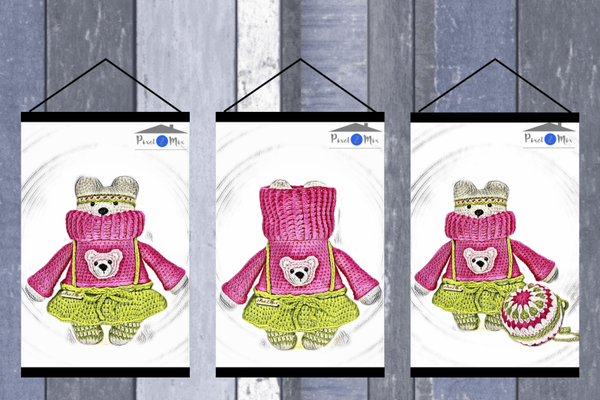 Bernadette - De Indiaanse Poolberin - Poster A3/A4 * 3-Luik