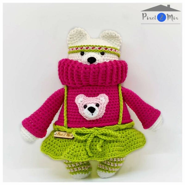 Bernadette - De Indiaanse Poolberin - Gehaakte Knuffel