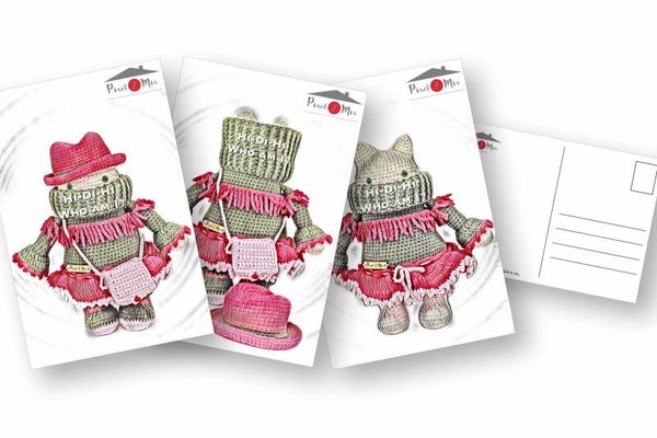 Caroline - De CowGirl Poes - Kaart - Set van 3