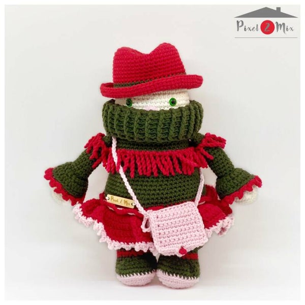 Caroline - De CowGirl Poes - Gehaakte Knuffel